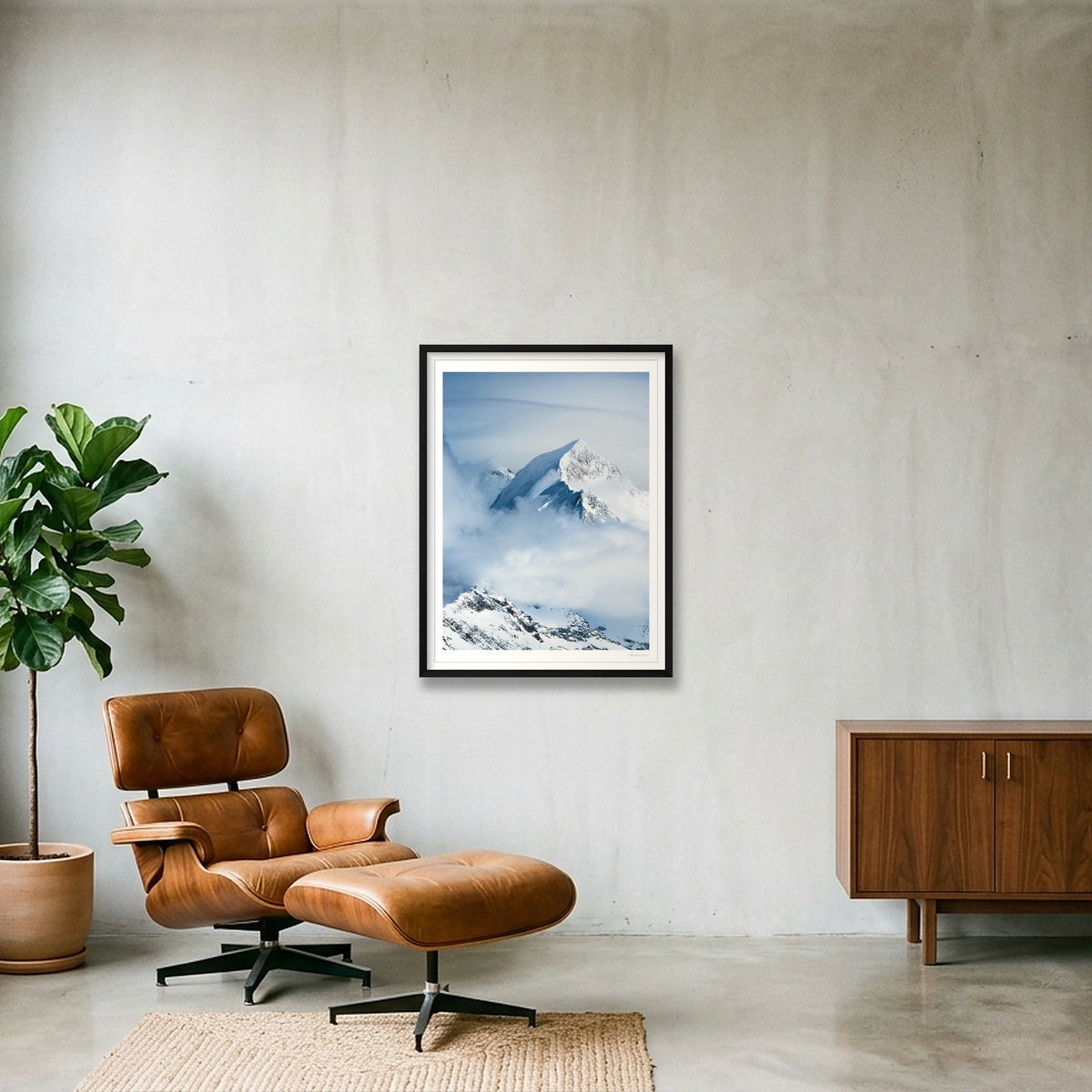 Aiguille de Bionnassay, Chamonix — 60×80cm Black Frame