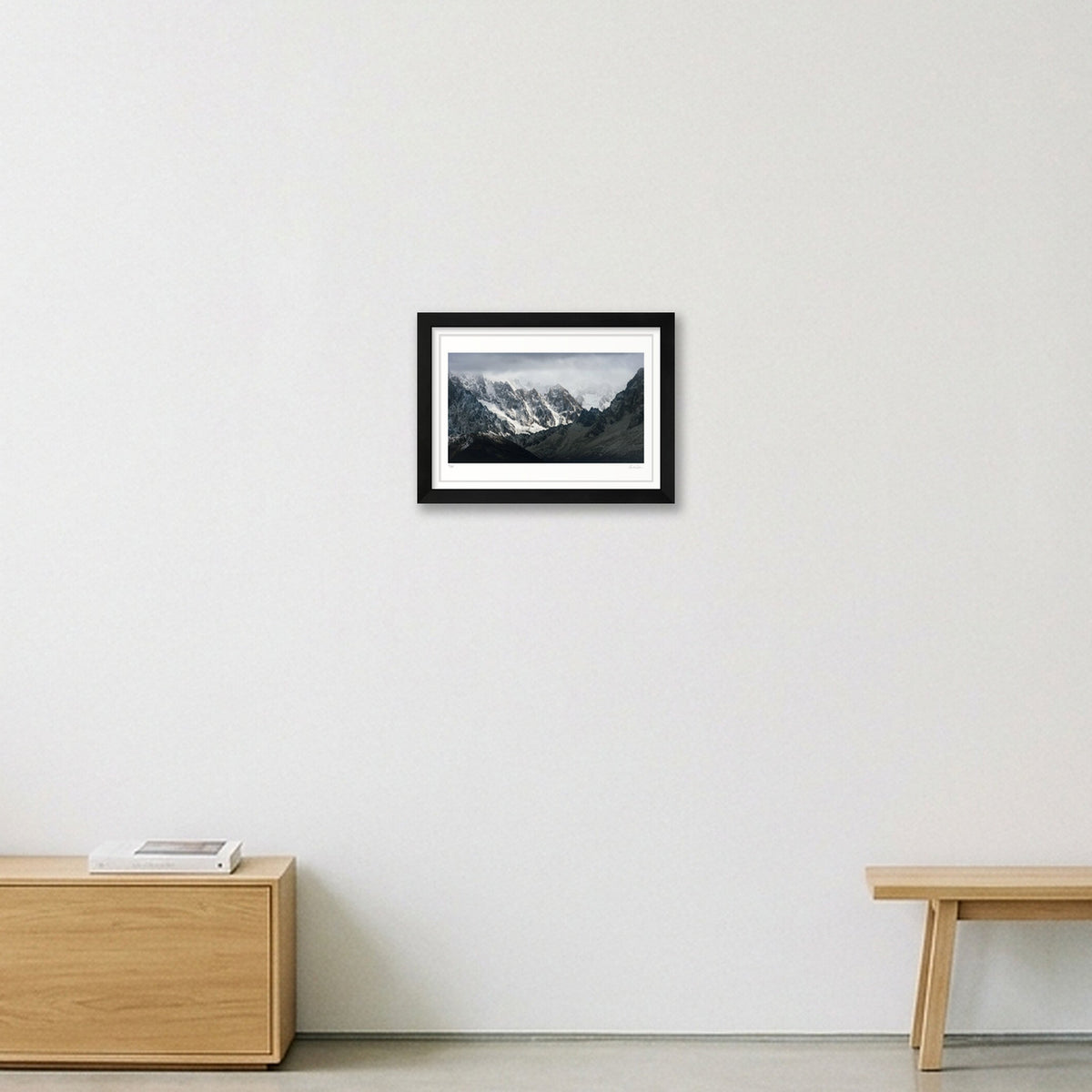 Jagged edge, Mont Blanc Massif — A4 (30×21cm) Black Frame