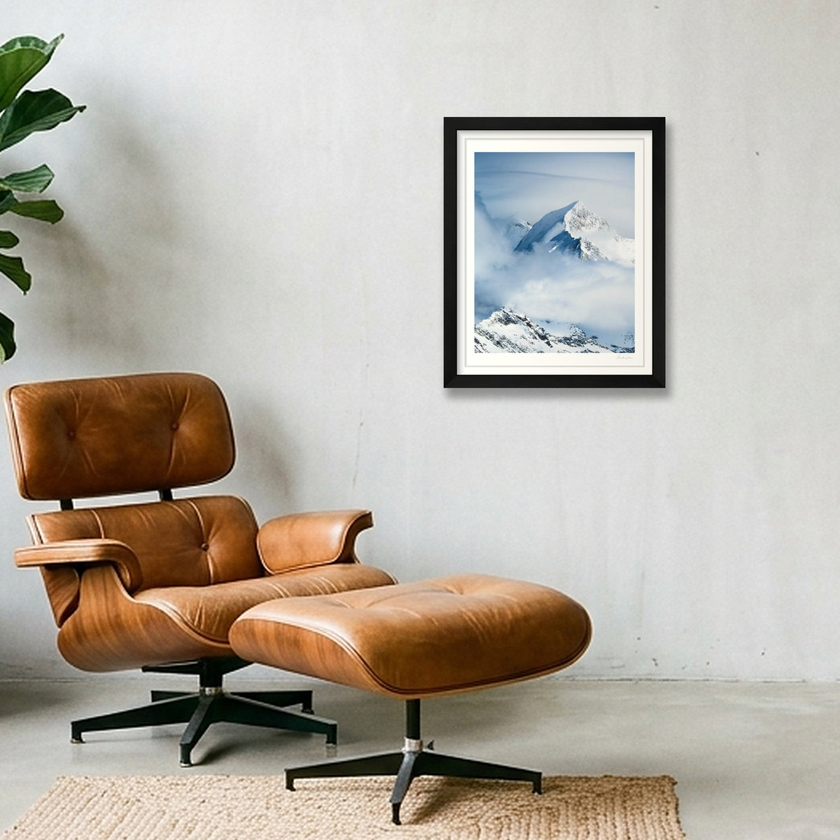 Aiguille de Bionnassay, Chamonix — 28×35cm Black Frame