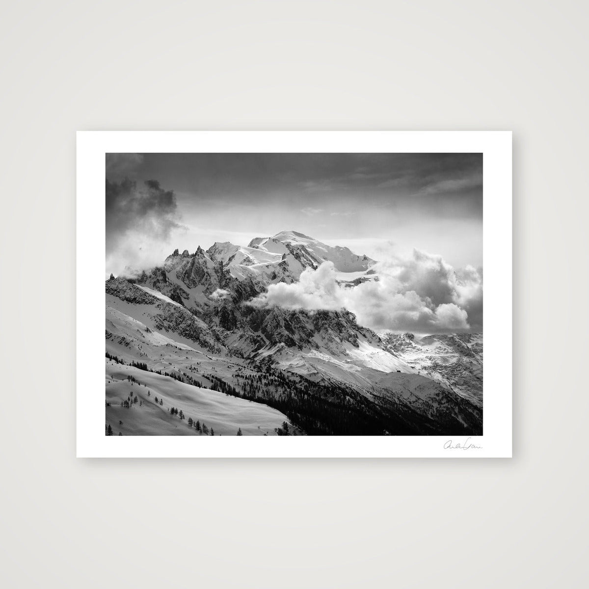 Outlook to Mont Blanc — 80×60cm Print only