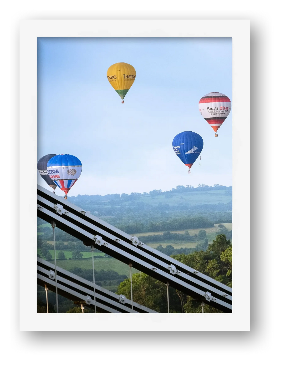 Bristol ballon fiesta above Clifton Suspension Bridge