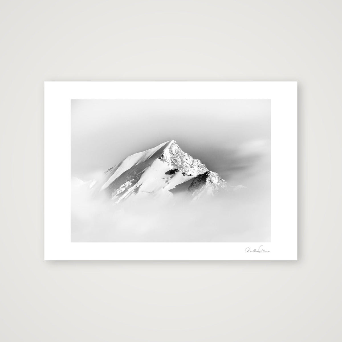 The Aiguille de Bionassay: Above the Cloud — A4 (30×21cm) Print only