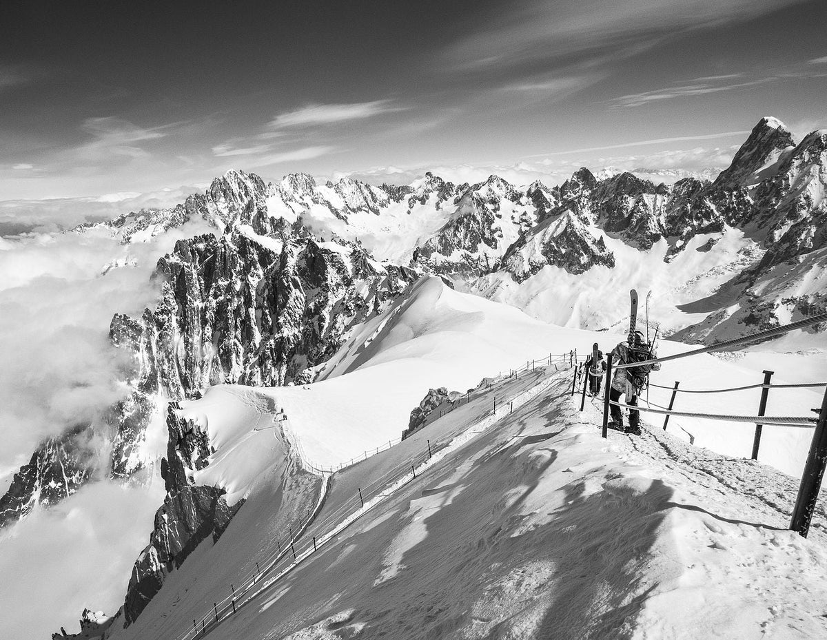 The Arrête Vallee Blanche, Chamonix Mont Blanc