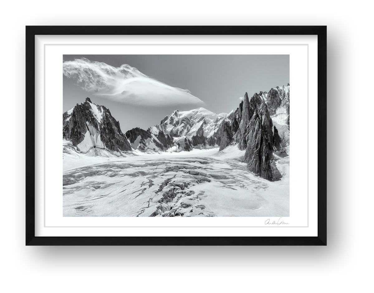 The Vallee Blanche — framed