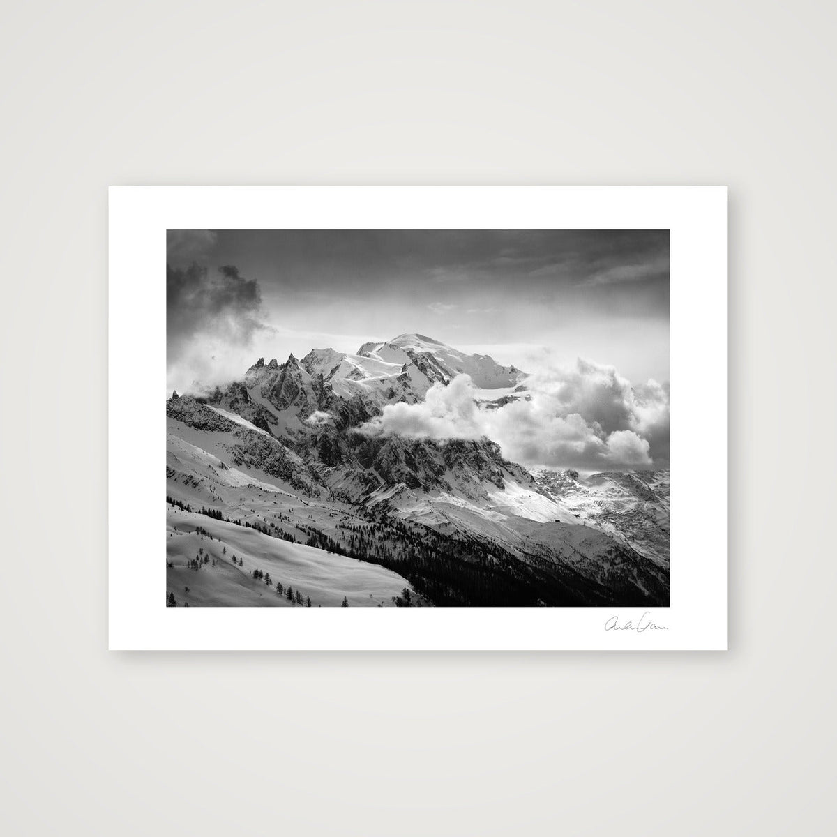Outlook to Mont Blanc — 40×30cm Print only