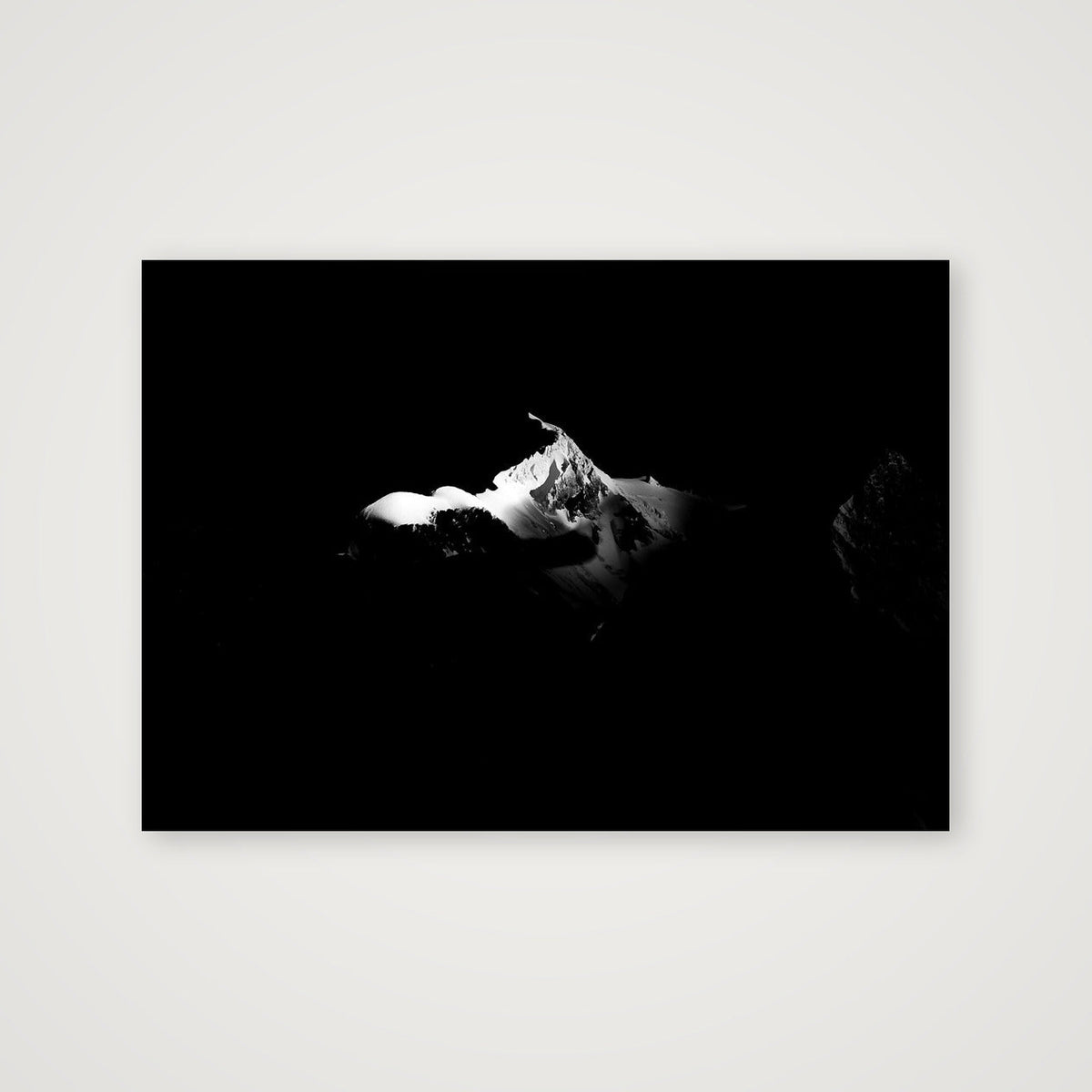 Mont Blanc Summit: 4810m — A4 (30×21cm) Print only