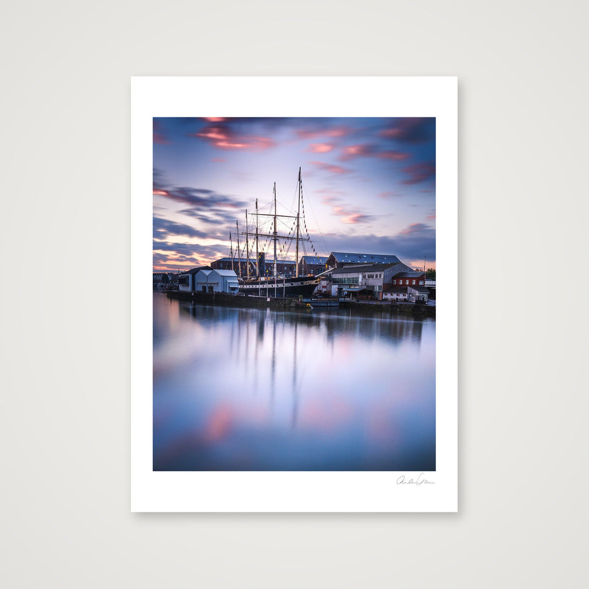 SS Great Britain at Sunset, Bristol Harbourside — 60×80cm Print only