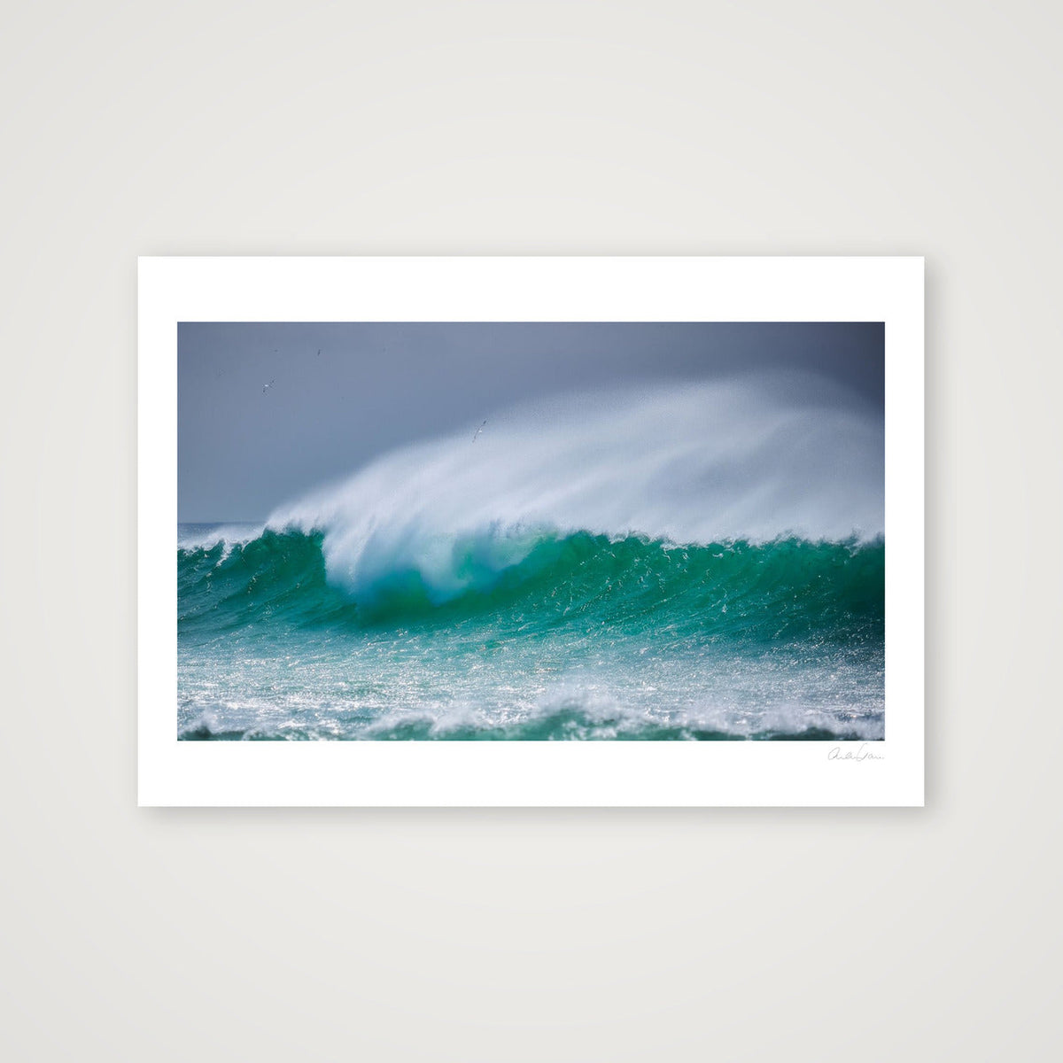 A Huge Wave Crashes on Hoy Island: Riding on the Crest of a Wave — 100×70cm Print only