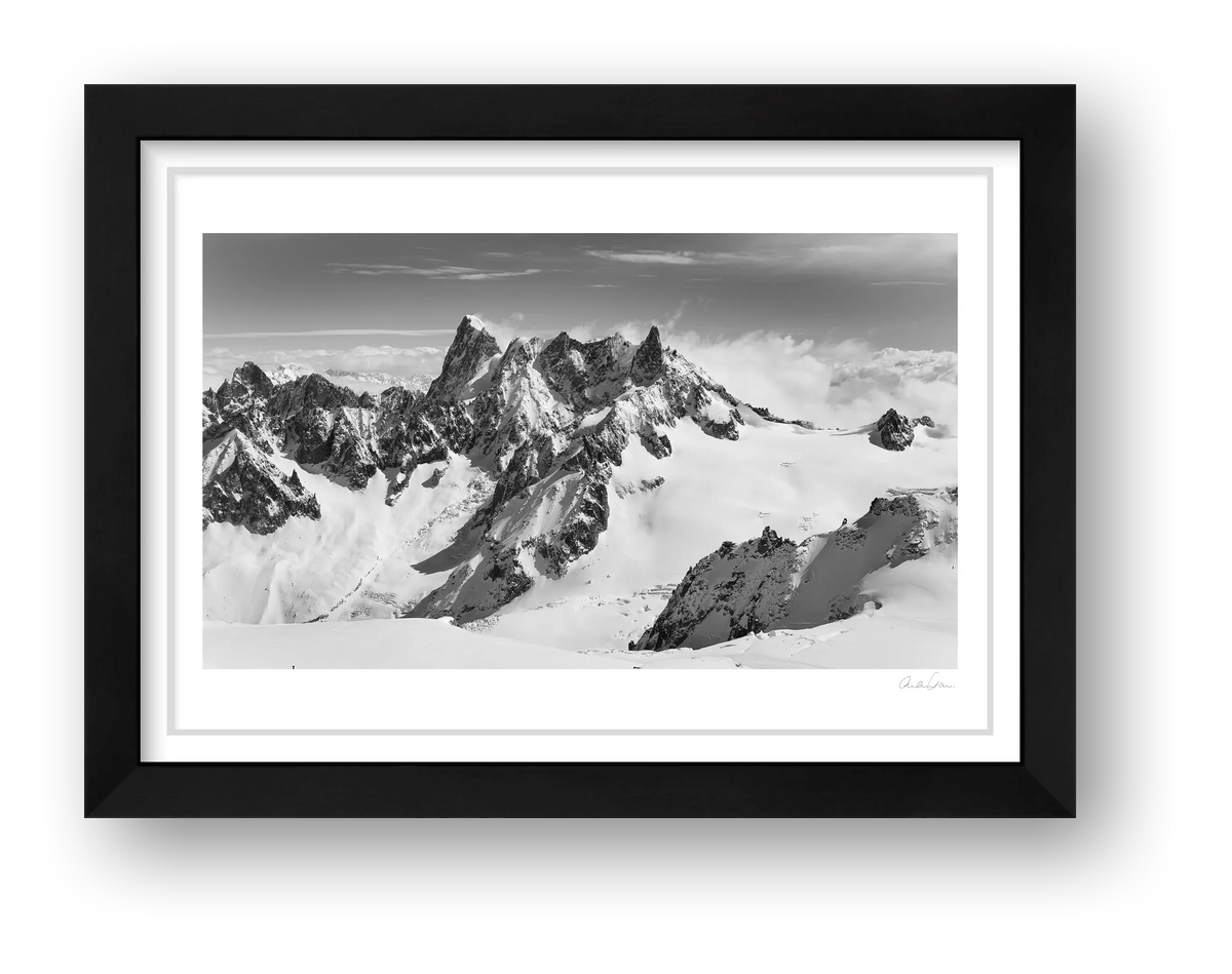 Les Grandes Jorasses, Chamonix Mont Blanc — framed