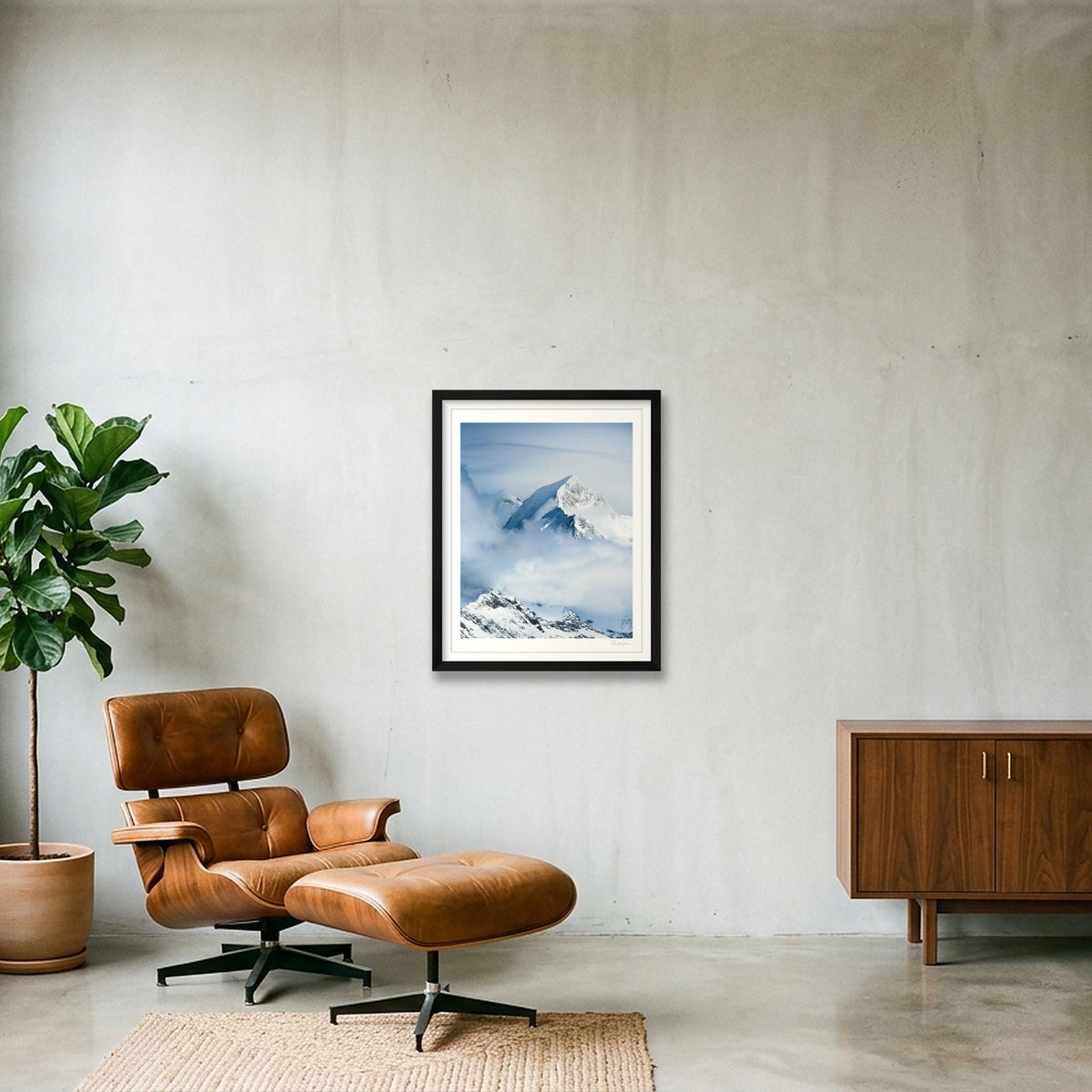 Aiguille de Bionnassay, Chamonix — 40×50cm Black Frame