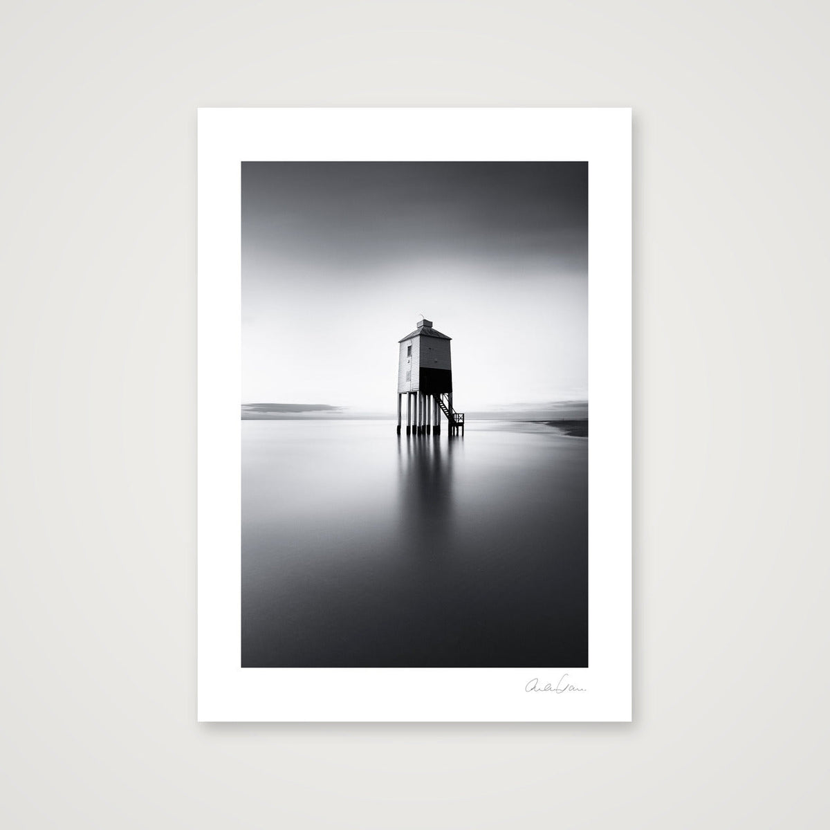 Burnham Low Lighthouse, Weston Super-Mare; 5114'54N — A4 (21×30cm) Print only