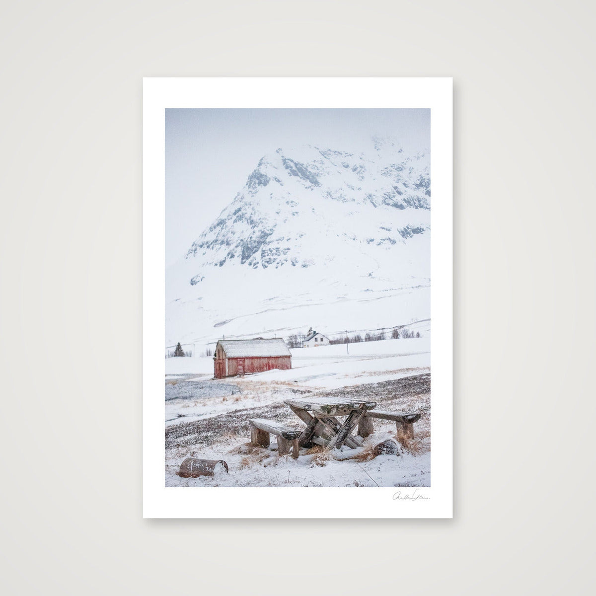 Frozen Landscape, Kvaløya, Norway — 59×84cm Print only