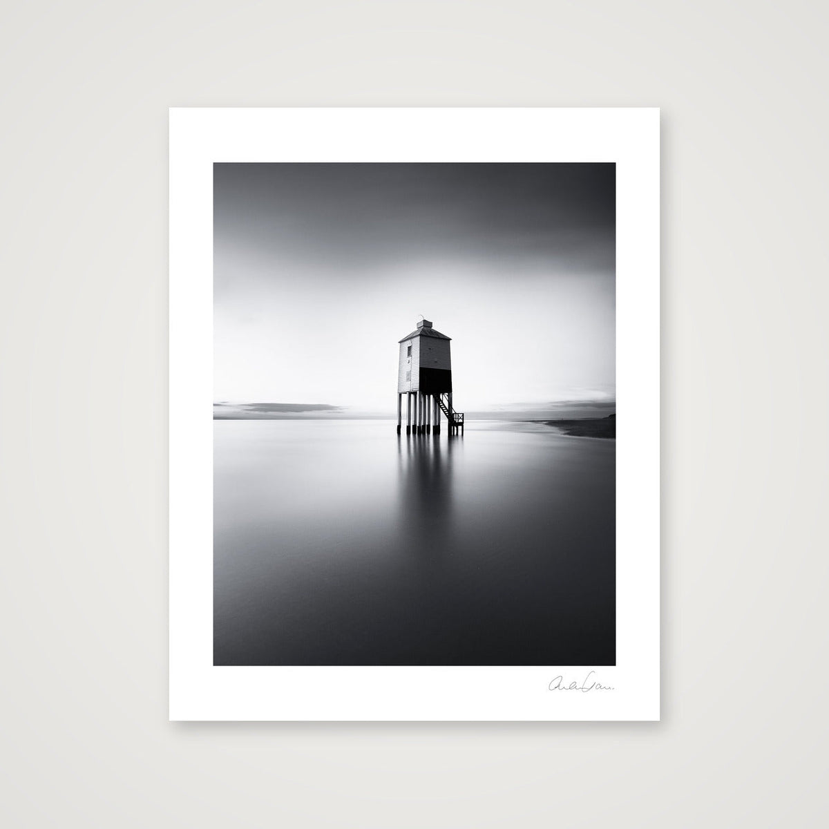 Burnham Low Lighthouse, Weston Super-Mare; 5114'54N — 28×35cm Print only