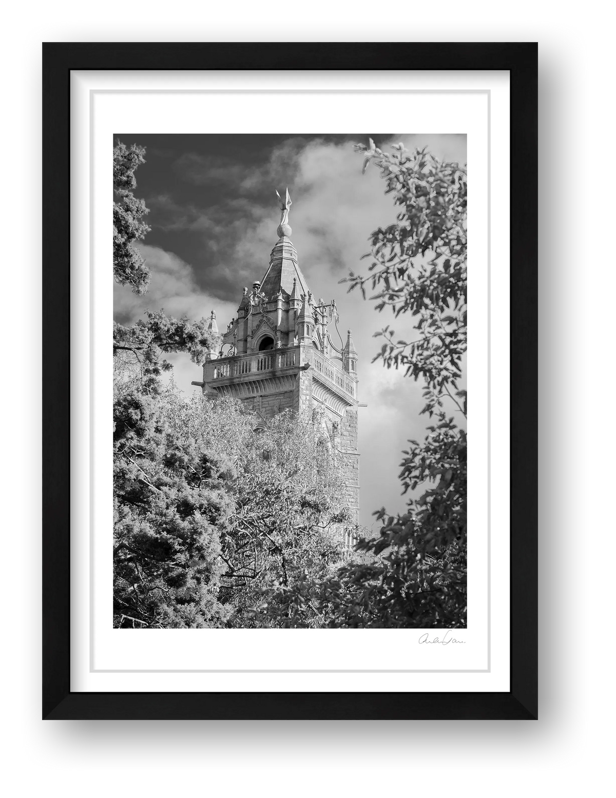 Cabot Tower — framed