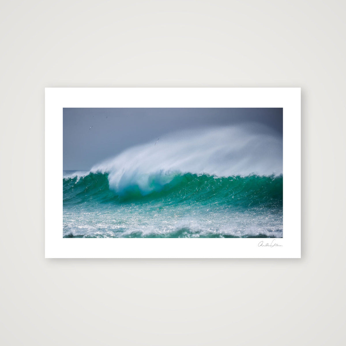 A Huge Wave Crashes on Hoy Island: Riding on the Crest of a Wave — 60×40cm Print only