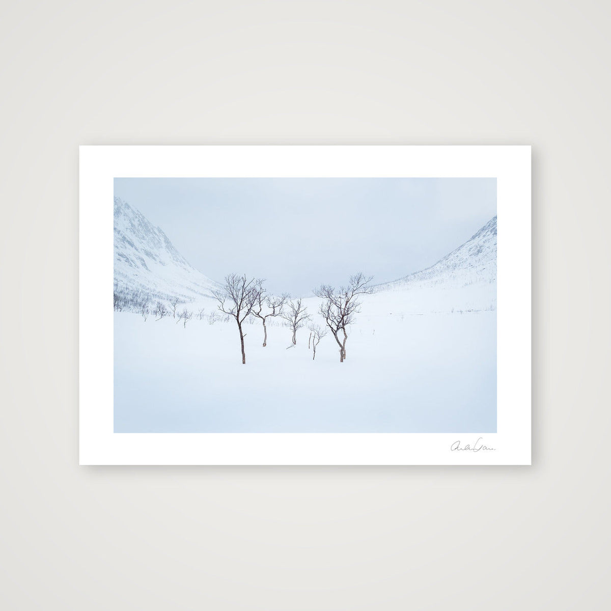 Standing Strong, Norway Alpine Scene — A4 (30×21cm) Print only