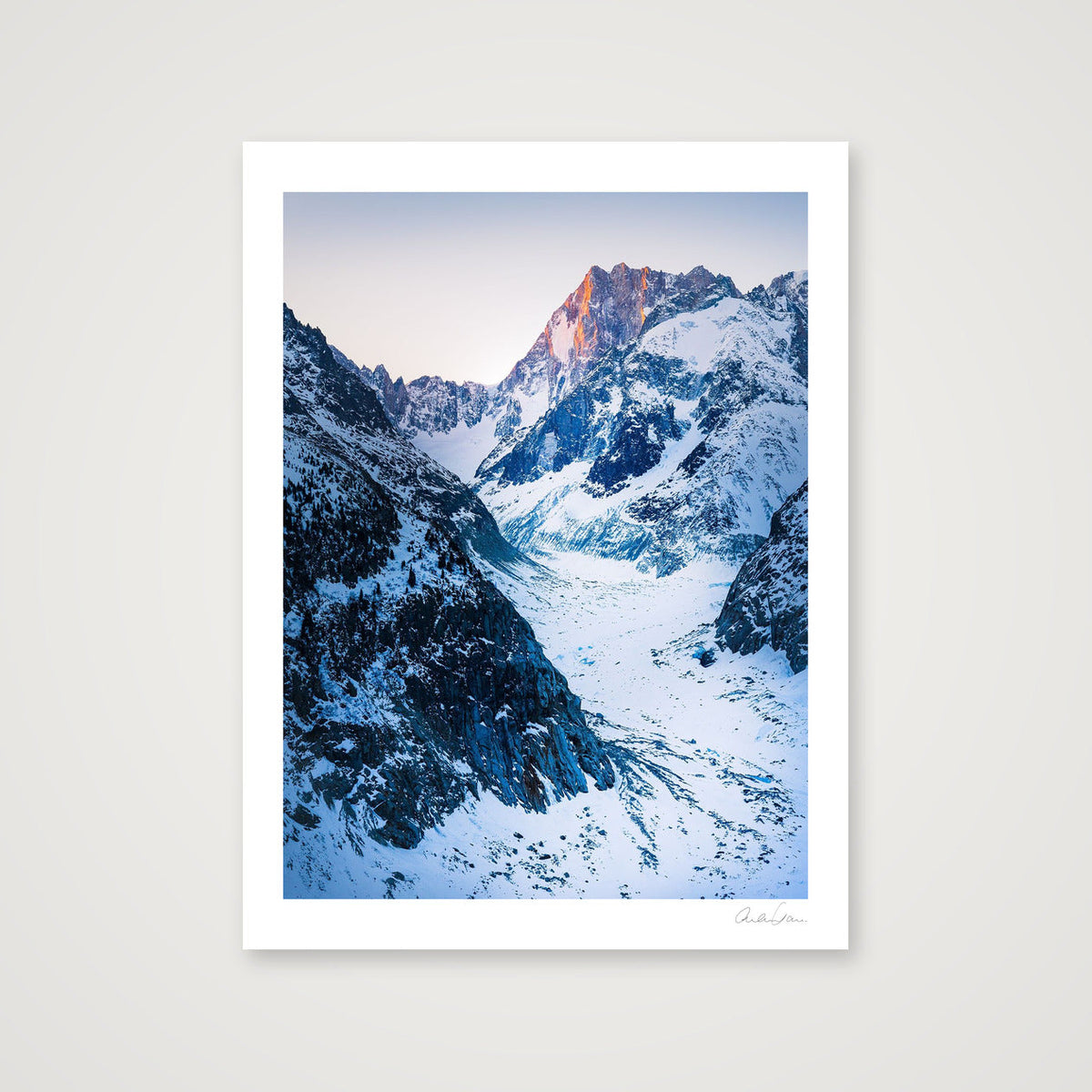 The Mer de Glace, Chamonix — 60×80cm Print only
