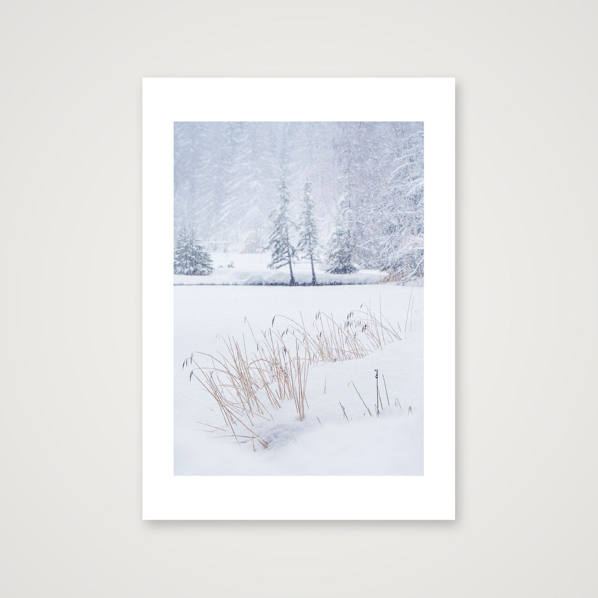 Heavy Snow in the Swiss Alps — A4 (21×30cm) Print only