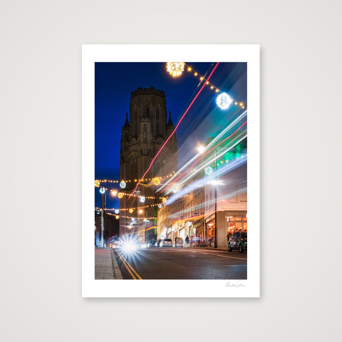 Christmas Lights on Park Street, Bristol — 59×84cm Print only