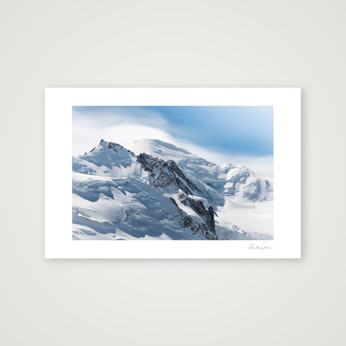 Windswept Summit, Mont Blanc — 45×30cm Print only