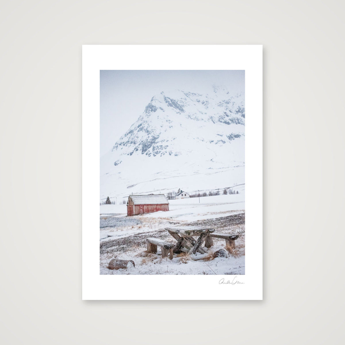 Frozen Landscape, Kvaløya, Norway — A3 (30×42cm) Print only