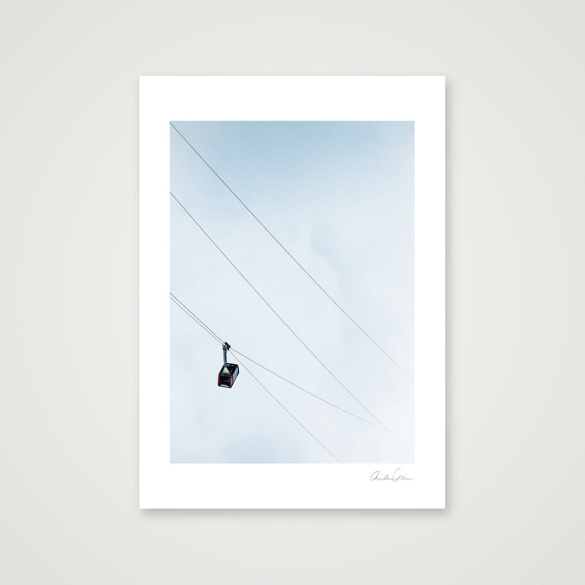 On Its Way – Courmayeur Cable Car Photography Print — A4 (21×30cm) Print only