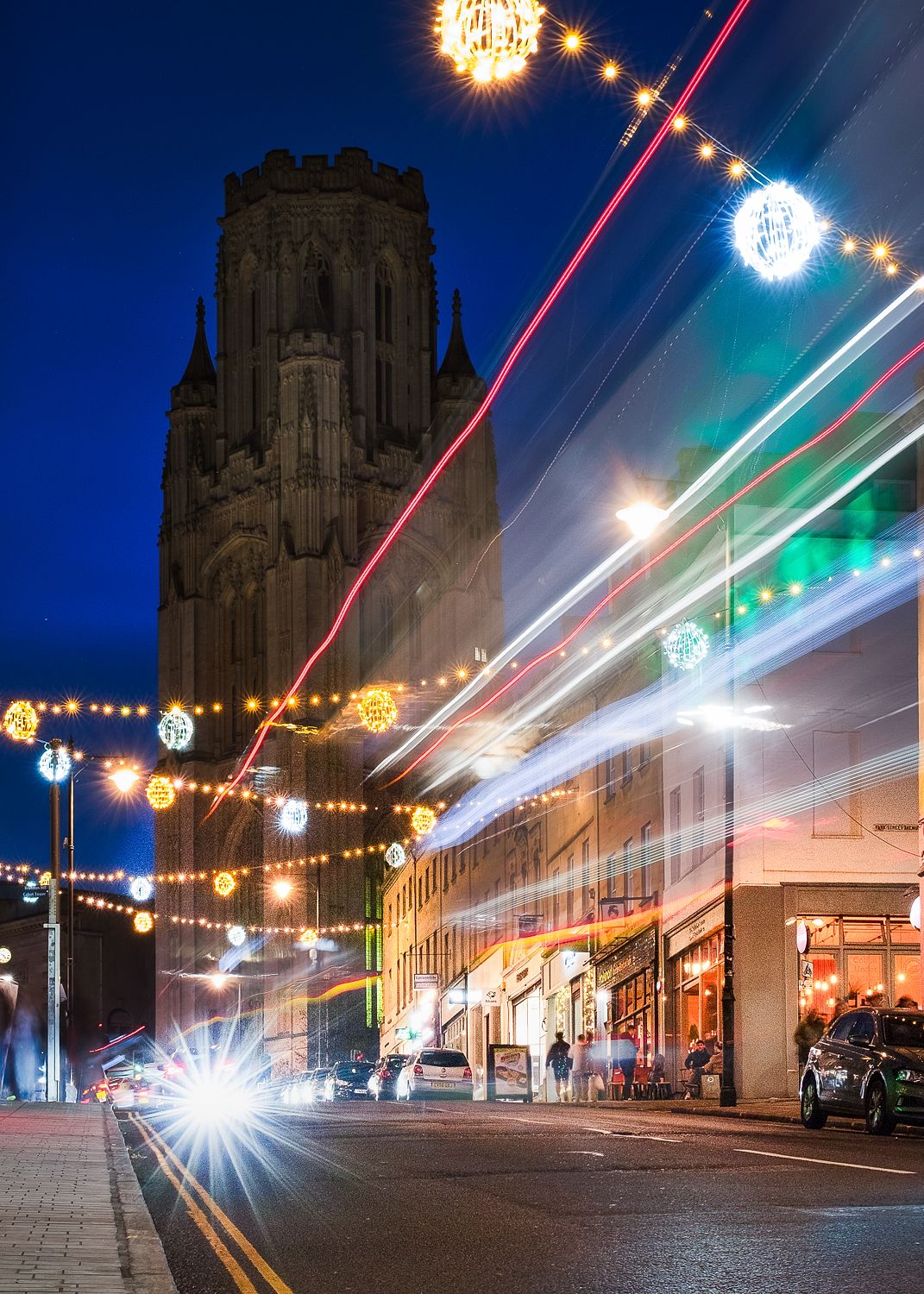 Christmas Lights on Park Street, Bristol