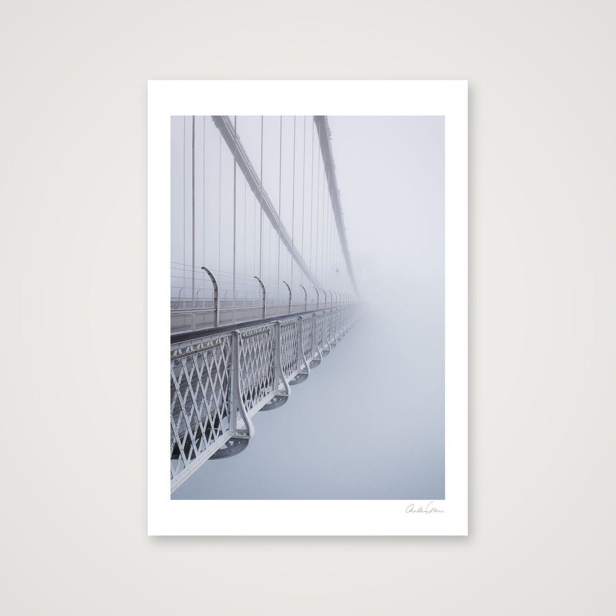 Clifton Suspension Bridge in Fog: Touching the Void — 59×84cm Print only