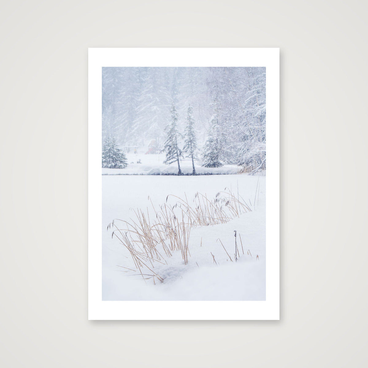 Heavy Snow in the Swiss Alps — 59×84cm Print only