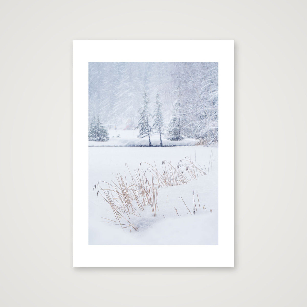 Heavy Snow in the Swiss Alps — 42×59cm Print only