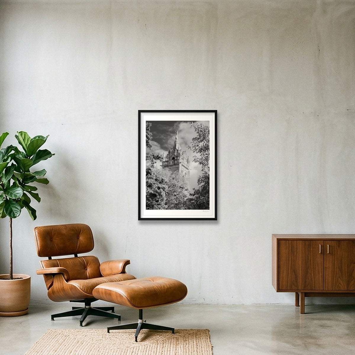 Cabot Tower — 59×84cm Black Frame