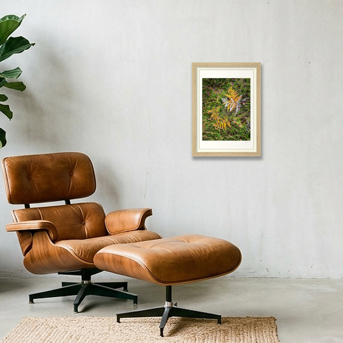 Autumn Fall — A4 (21×30cm) Oak Frame