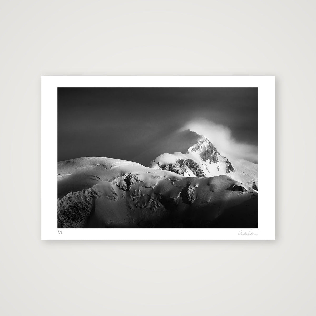 Mont Blanc Summit Ridge — 84×59cm Print only