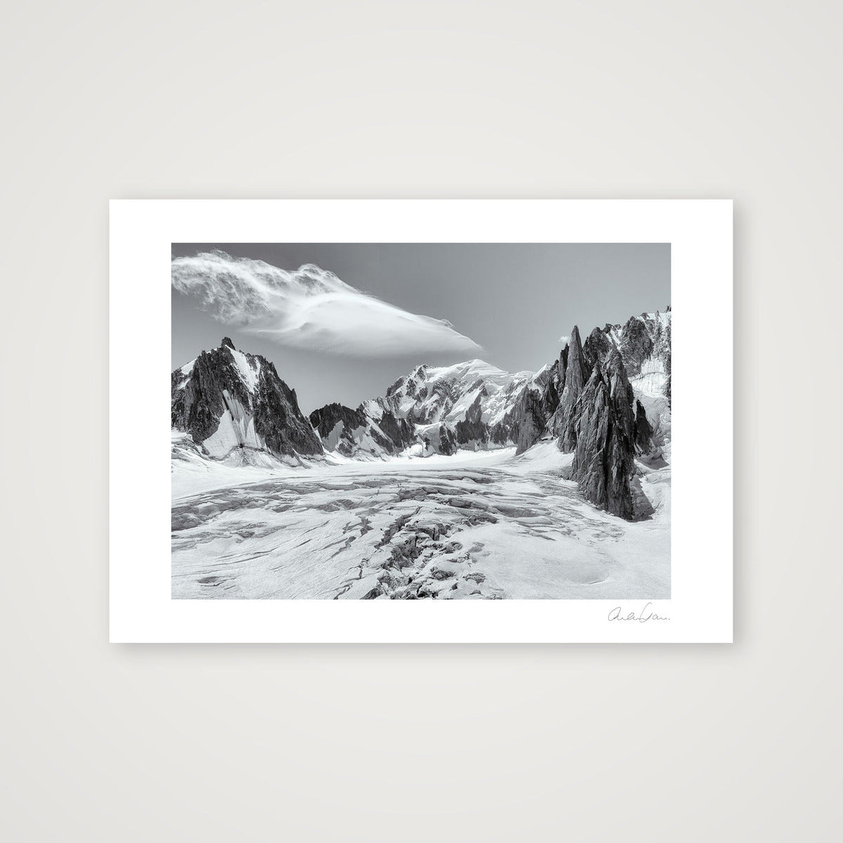 The Vallee Blanche — 59×42cm Print only