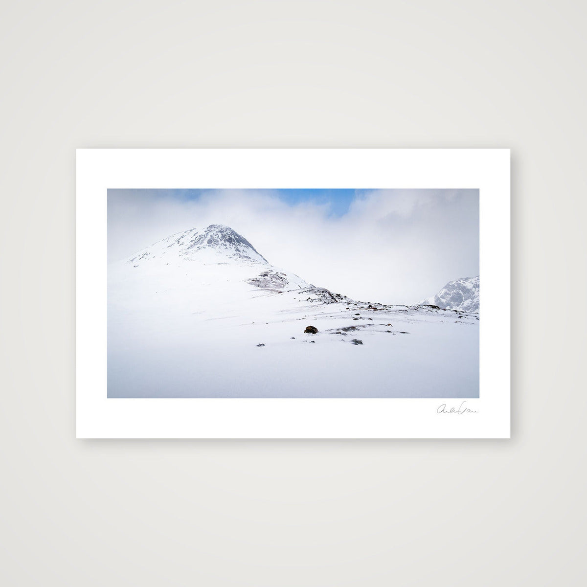Breadcrumbs lead to the summit — 45×30cm Print only