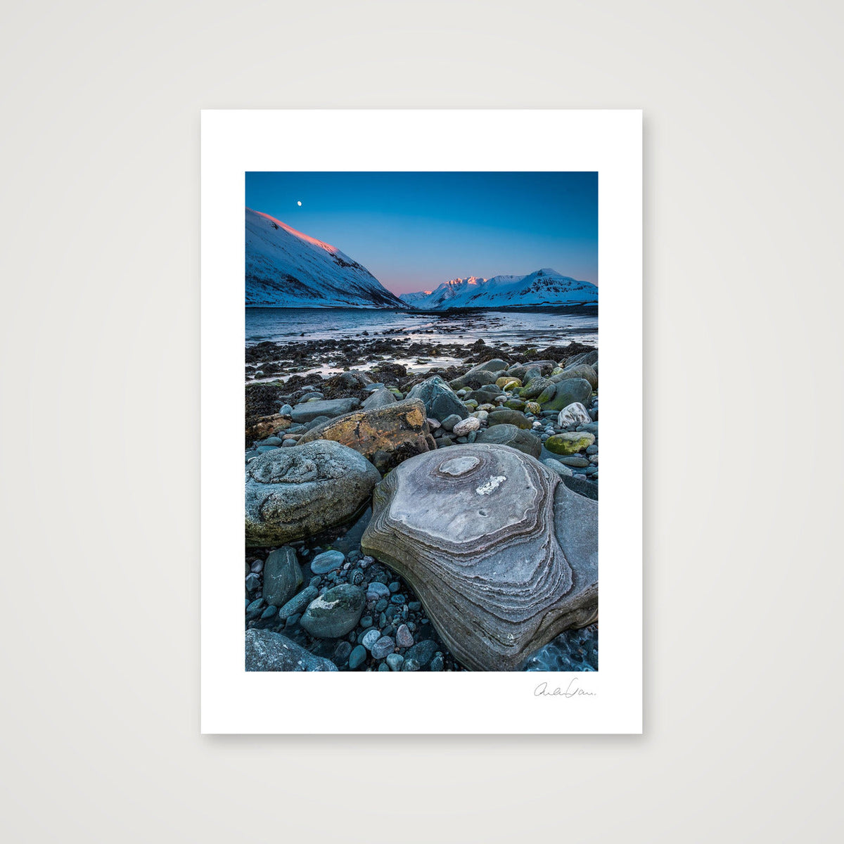 Seashore, Kvaløya Norway — A4 (21×30cm) Print only