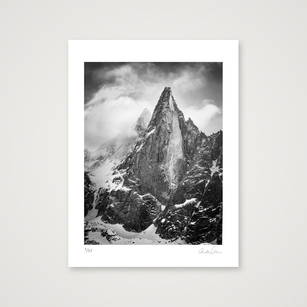 The Dru, Chamonix Mont Blanc — 30×40cm Print only