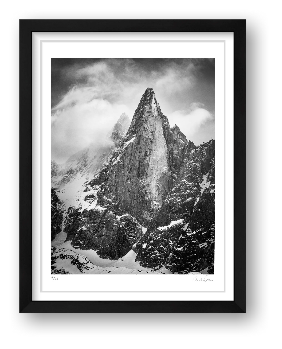 The Dru, Chamonix Mont Blanc — framed