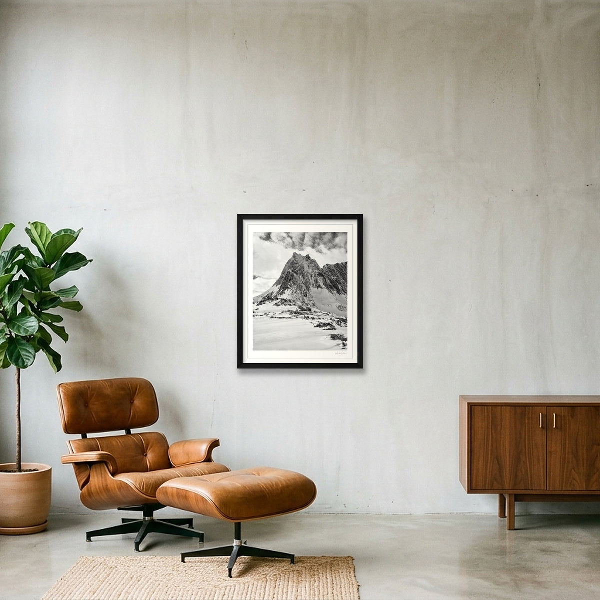 Mountain Summit, Senna Norway — 40×50cm Black Frame
