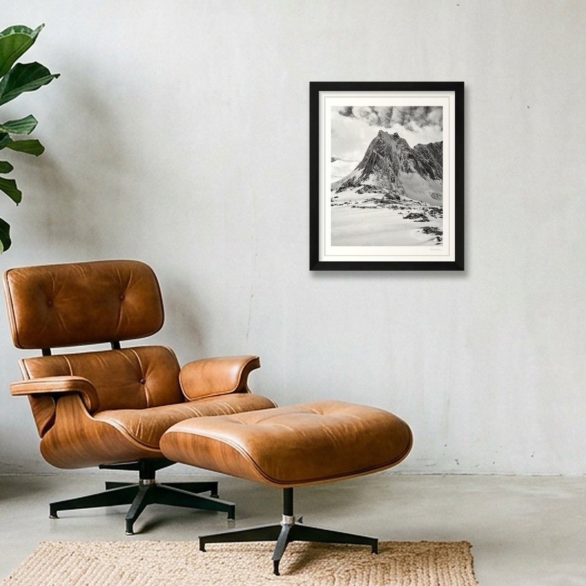 Mountain Summit, Senna Norway — 28×35cm Black Frame
