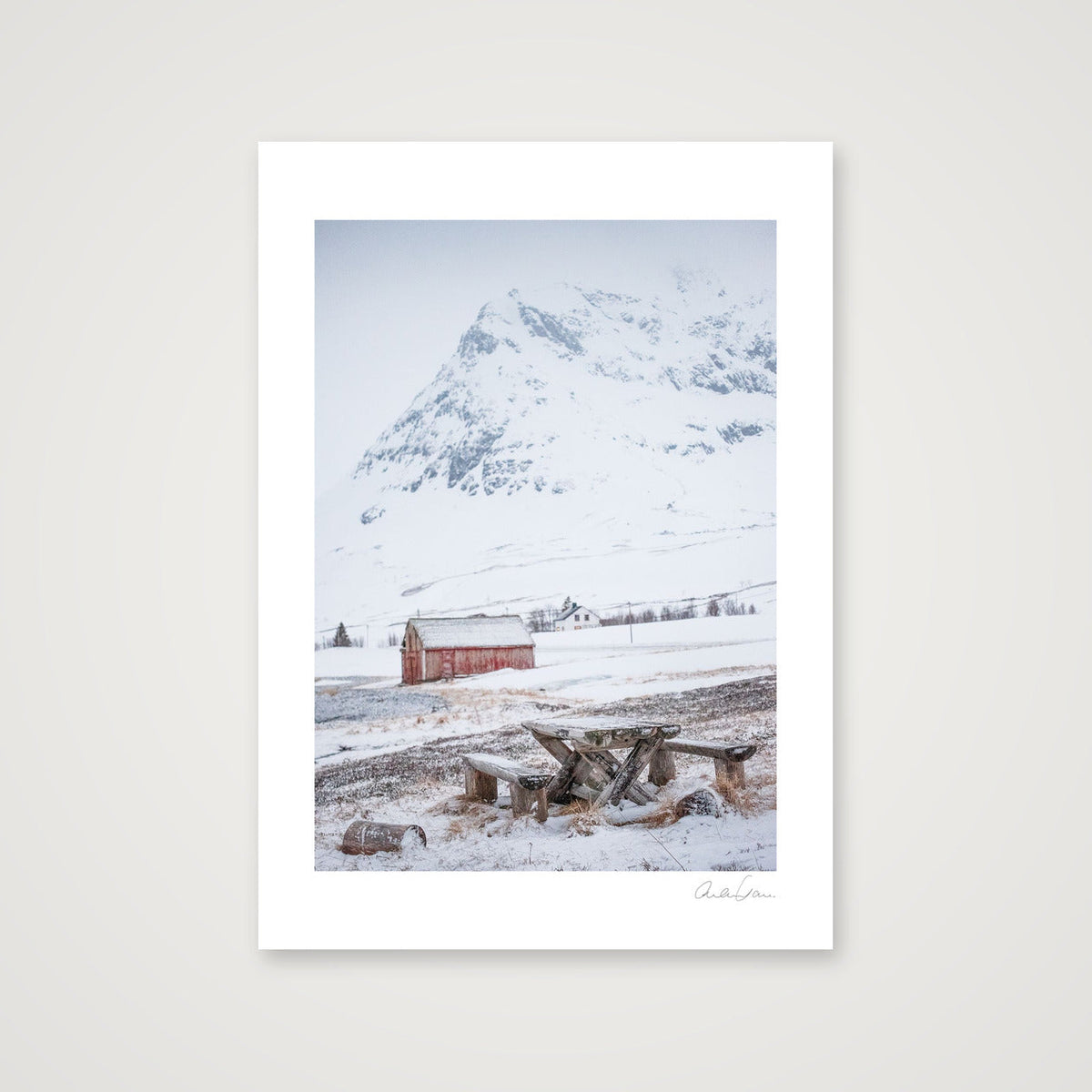 Frozen Landscape, Kvaløya, Norway — 42×59cm Print only