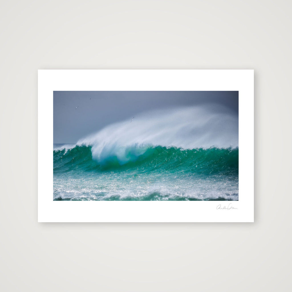 A Huge Wave Crashes on Hoy Island: Riding on the Crest of a Wave — A4 (30×21cm) Print only