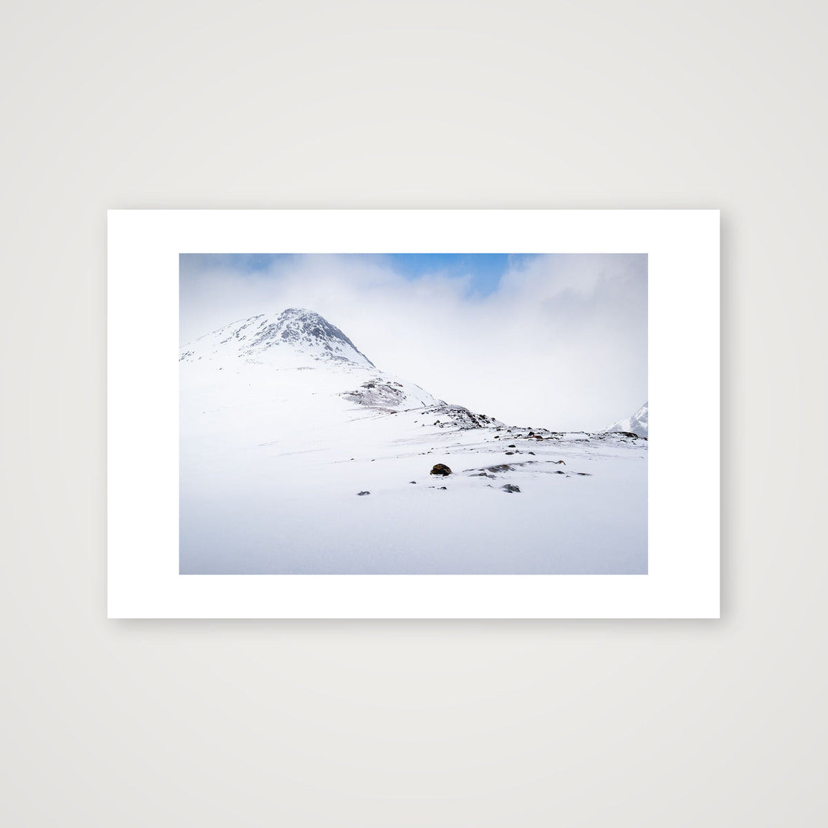 Unknown peak, Kvaløya Norway; Breadcrumbs — 45×30cm Print only