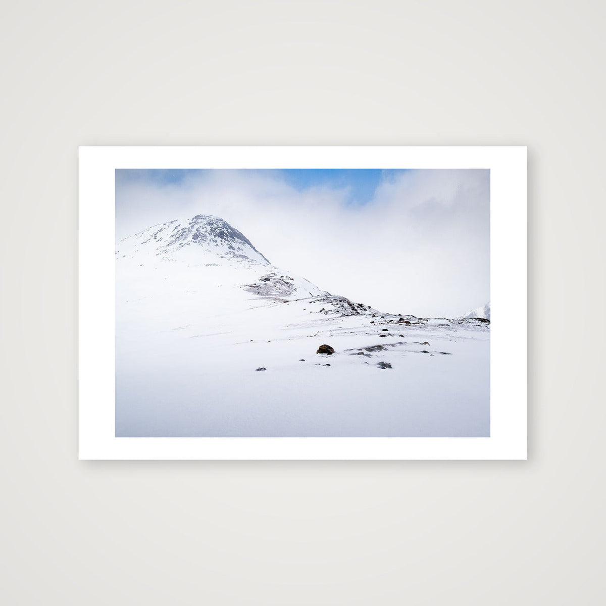 Unknown peak, Kvaløya Norway; Breadcrumbs — 100×70cm Print only