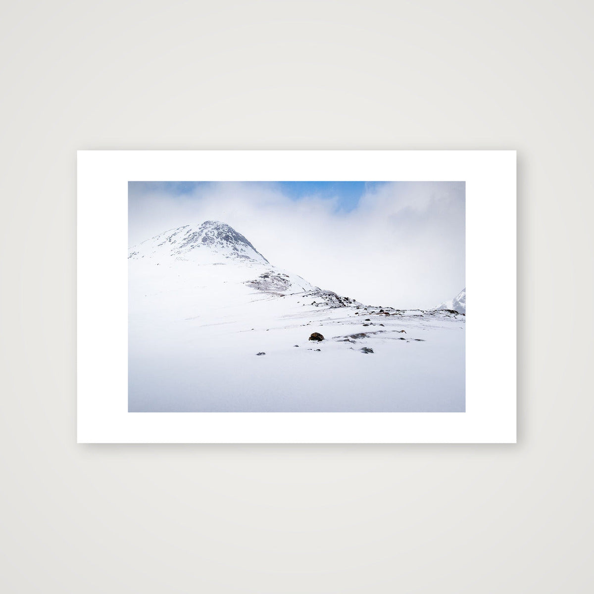 Unknown peak, Kvaløya Norway; Breadcrumbs — 60×40cm Print only