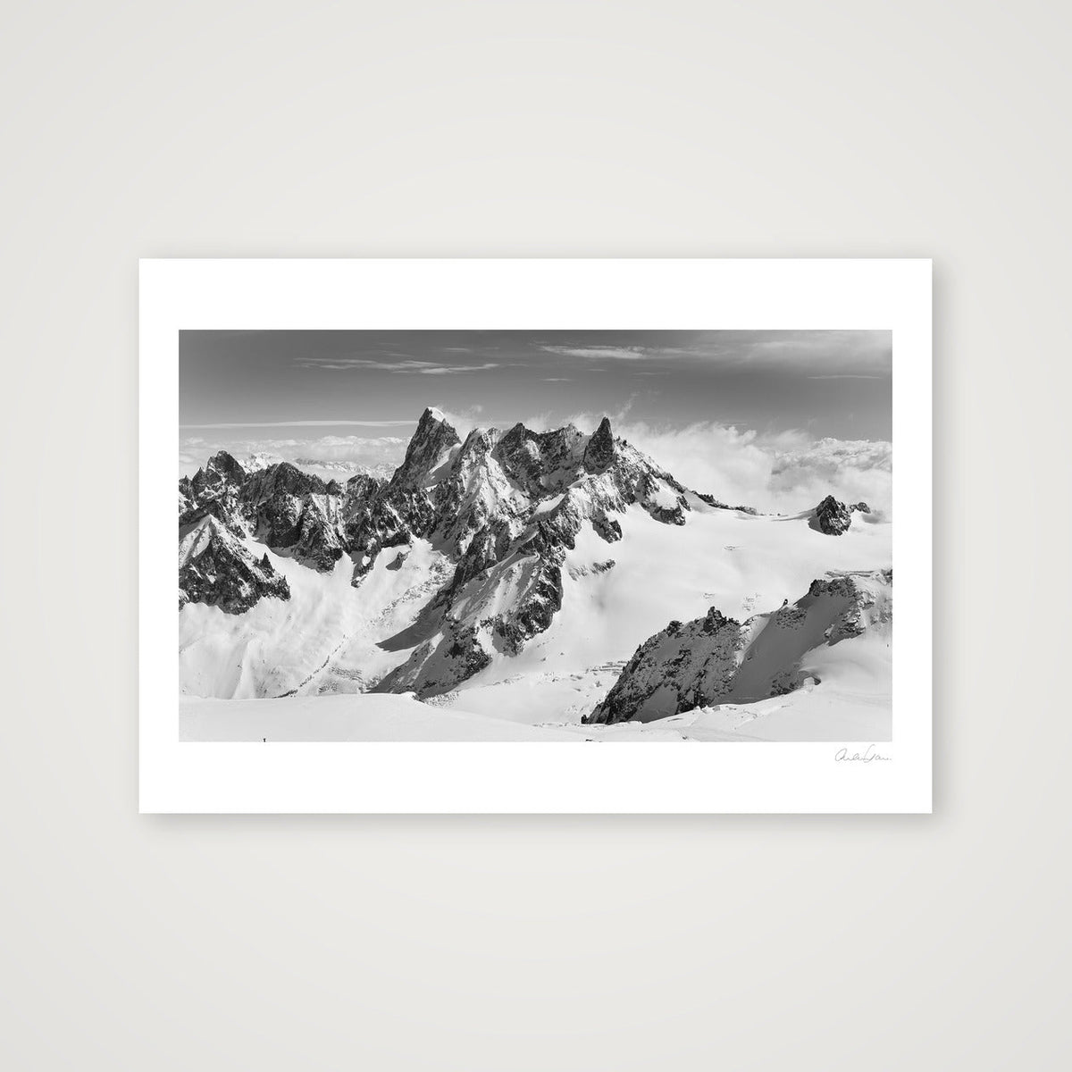 Les Grandes Jorasses, Chamonix Mont Blanc — 100×70cm Print only