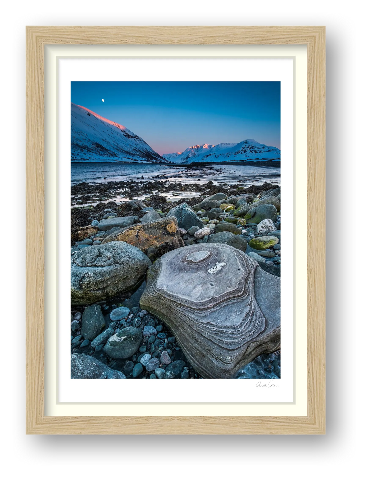 Seashore, Kvaløya Norway — framed