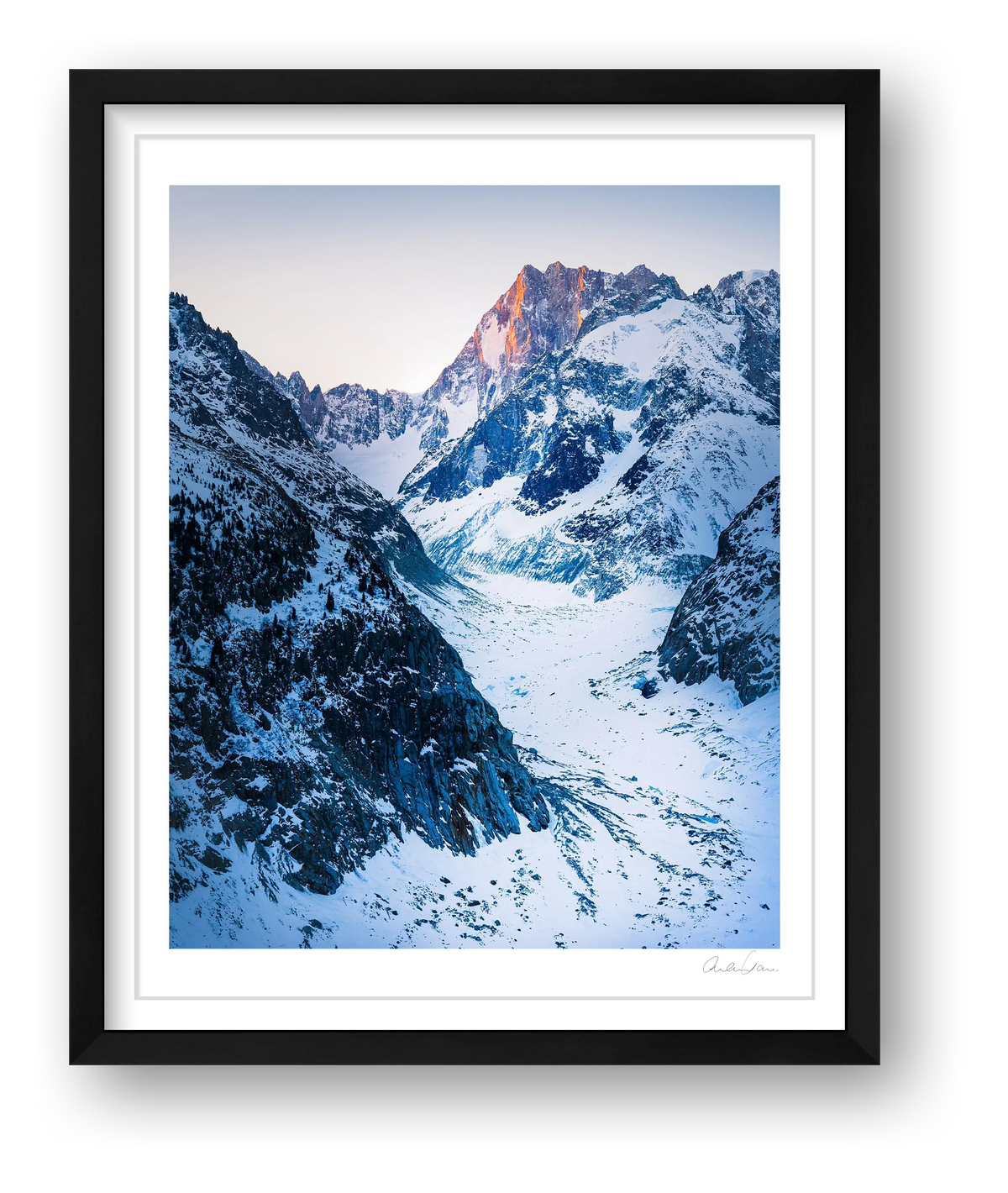 The Mer de Glace, Chamonix — framed