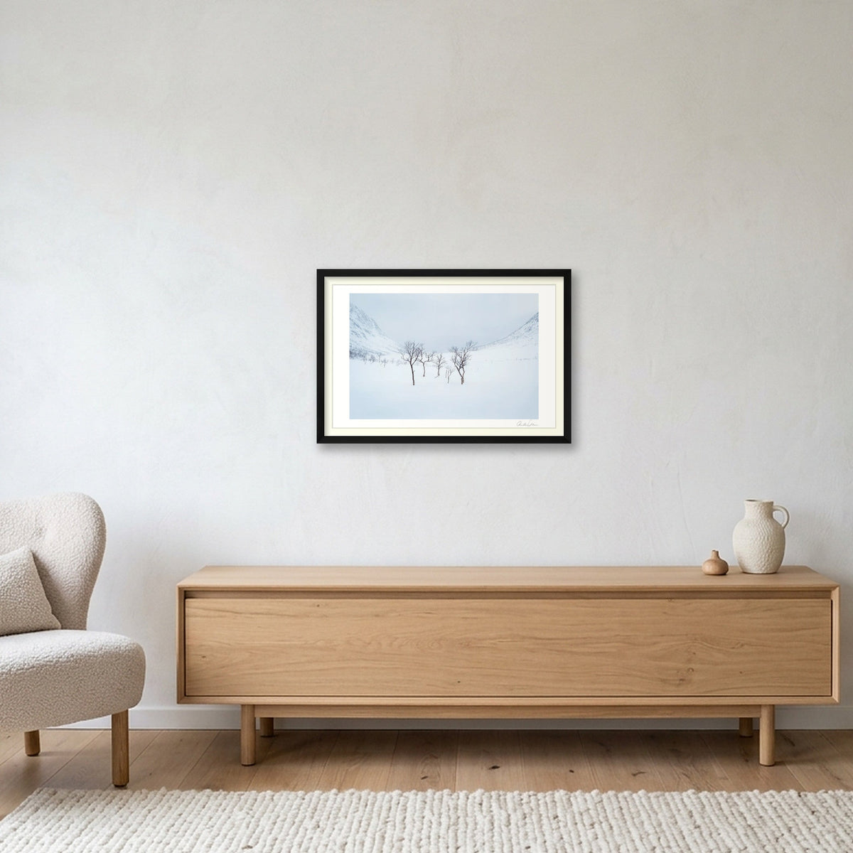 Standing Strong, Norway Alpine Scene — 60×40cm Black Frame