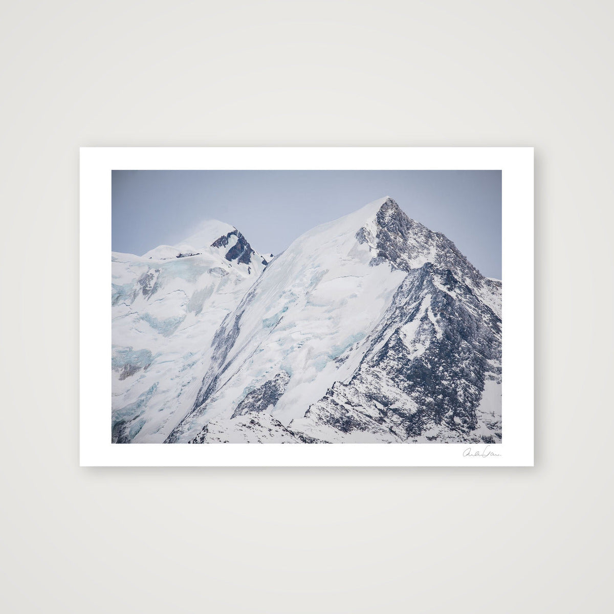 Mont Blanc and the Aiguille du Bionnassay — 84×59cm Print only
